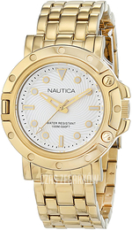 Nautica Biały/Stal w odcieniu złota Ø36 mm NAD17529L