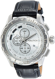 Nautica Srebrny/Skóra Ø48 mm NAD18529G