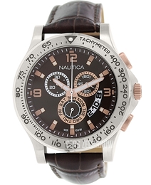Nautica NST Brązowy/Skóra Ø45 mm NAD19503G