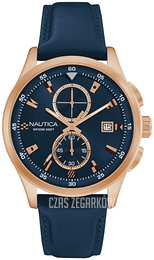 Nautica Niebieski/Skóra Ø44 mm NAD19558G