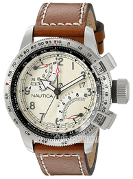 Nautica BFC Beżowy/Skóra Ø46 mm NAD24504G