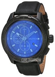 Nautica Chronograph Niebieski/Skóra Ø48 mm NAI21504G