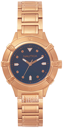Nautica Dress Niebieski/Stal w kolorze różowego złota Ø36 mm NAPCPR005