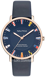 Nautica Niebieski/Skóra Ø43 mm NAPCRF907