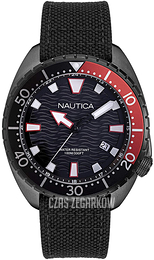 Nautica Czarny/Skóra Ø45 mm NAPHAS902