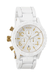 Nixon The 42-20 Chrono Biały/Stal Ø42 mm A0371035-00