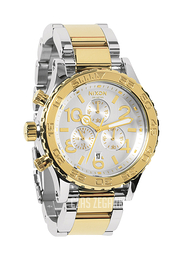 Nixon The 42-20 Chrono Srebrny/Stal w odcieniu złota Ø42 mm A0371431-00