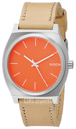 Nixon The Time Teller Pomarańczowy/Skóra A0452055-00
