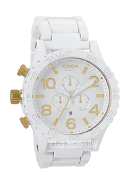 Nixon The 51-30 Chrono Biały/Stal Ø51 mm A0831035-00
