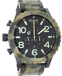 Nixon The 51-30 Chrono Czarny/Stal Ø51 mm A0831428-00