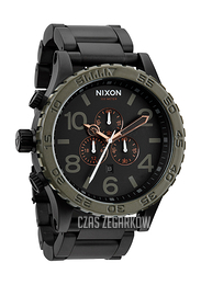 Nixon The 51-30 Chrono Czarny/Stal Ø51 mm A0831530-00