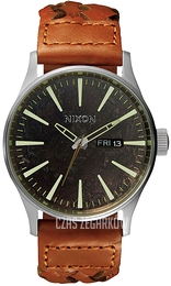 Nixon The Sentry Czarny/Skóra Ø42 mm A105-1959