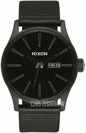 Nixon The Sentry Czarny/Skóra Ø42 mm A1051147B