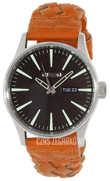 Nixon The Sentry Szary/Skóra Ø42 mm A1051959-00