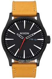 Nixon The Sentry Czarny/Skóra Ø42 mm A1052448-00