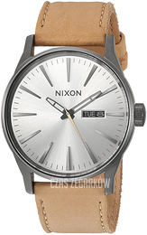 Nixon Srebrny/Skóra Ø42 mm A1052741-00