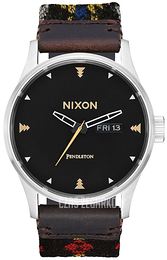 Nixon The Sentry Czarny/Skóra Ø42 mm A1052752-00