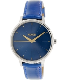 Nixon The Kensington Leather Niebieski/Skóra Ø37 mm A1081395-00