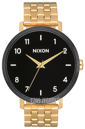 Nixon Czarny/Stal w odcieniu złota Ø38 mm A10902226-00