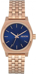 Nixon The Time Teller Niebieski/Stal w kolorze różowego złota Ø31 mm A11302763-00