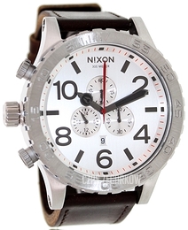 Nixon The 51-30 Leather Biały/Skóra Ø51 mm A1241113-00