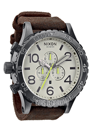 Nixon The 51-30 Leather Biały/Skóra Ø51 mm A1241388-00