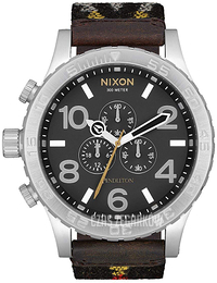 Nixon The 51-30 Czarny/Skóra Ø51 mm A1242752-00