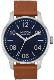 Nixon The Patrol Niebieski/Skóra Ø42 mm A1243-2186-00