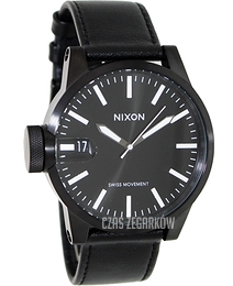 Nixon The Chronicle Czarny/Skóra Ø48.5 mm A127001-00