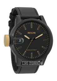 Nixon The Chronicle Czarny/Skóra Ø48.5 mm A1271041-00