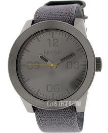 Nixon The Corporal Szary/Skóra Ø48 mm A2431895-00