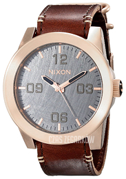 Nixon The Coropral Szary/Stal w kolorze różowego złota Ø44 mm A2432001-00