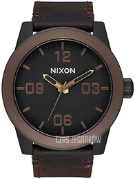 Nixon The Corporal Czarny/Skóra Ø48 mm A2432786-00
