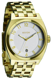 Nixon The Monopoly Biały/Stal w odcieniu złota Ø40 mm A3252219-00
