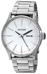 Nixon The Sentry Biały/Stal Ø42 mm A356130