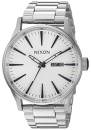 Nixon The Sentry Biały/Stal Ø42 mm A3562450-00