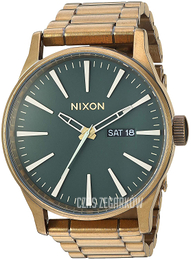 Nixon Zielony/Stal w odcieniu złota Ø42 mm A3562851-00