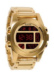 Nixon The Unit SS Czarny/Stal w odcieniu złota Ø44.5 mm A360502-00