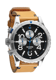 Nixon The 48-20 Chrono Leather Czarny/Skóra Ø48 mm A3631602-00