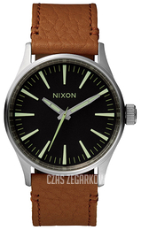 Nixon The Sentry Czarny/Skóra Ø38 mm A3771037-00