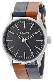 Nixon The Sentry Czarny/Skóra Ø38 mm A3771957-00