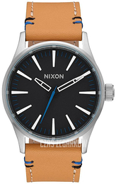 Nixon The Sentry Czarny/Skóra Ø38 mm A3772299-00