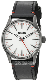 Nixon The Sentry Biały/Skóra Ø38 mm A377486-00