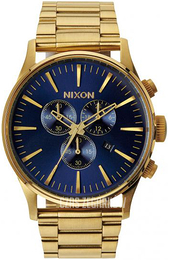 Nixon The Sentry Niebieski/Stal w odcieniu złota Ø42 mm A386-1922-00