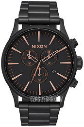 Nixon The Sentry Czarny/Stal Ø42 mm A386957-00