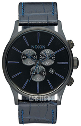 Nixon The Sentry Czarny/Skóra Ø42 mm A4052153-00