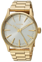 Nixon The Sentry Srebrny/Stal w odcieniu złota Ø38 mm A4502443-00