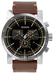 Nixon The Magnacon Czarny/Skóra Ø48 mm A458019-00