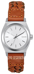 Nixon The Time Teller Srebrny/Skóra Ø26 mm A5092082-00