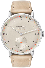 Nomos Glashütte Metro Beżowy/Skóra Ø38.5 mm N-1107